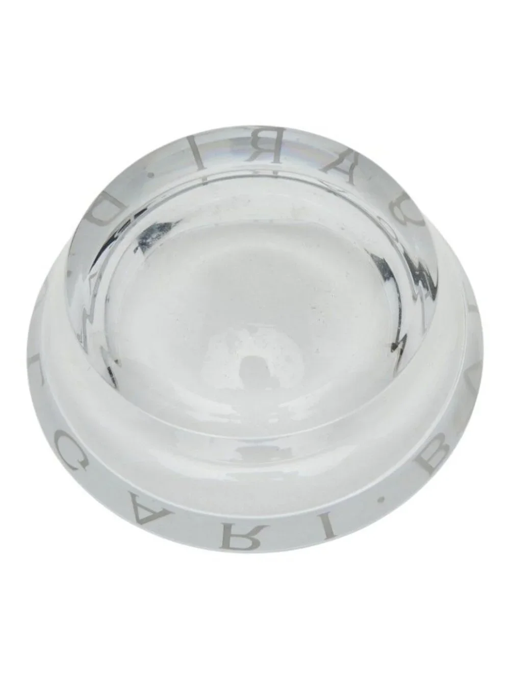 Bvlgari Rosenthal Ashtray Clear Crystal Glass